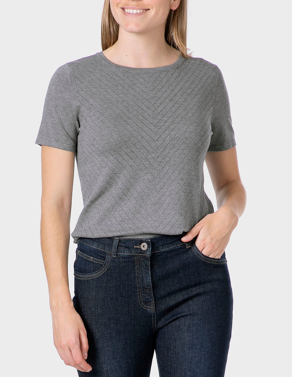 Suéter cuello redondo para mujer