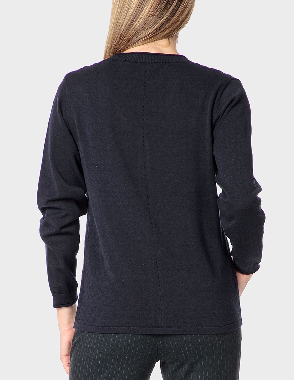 Suéter cuello v para mujer 2