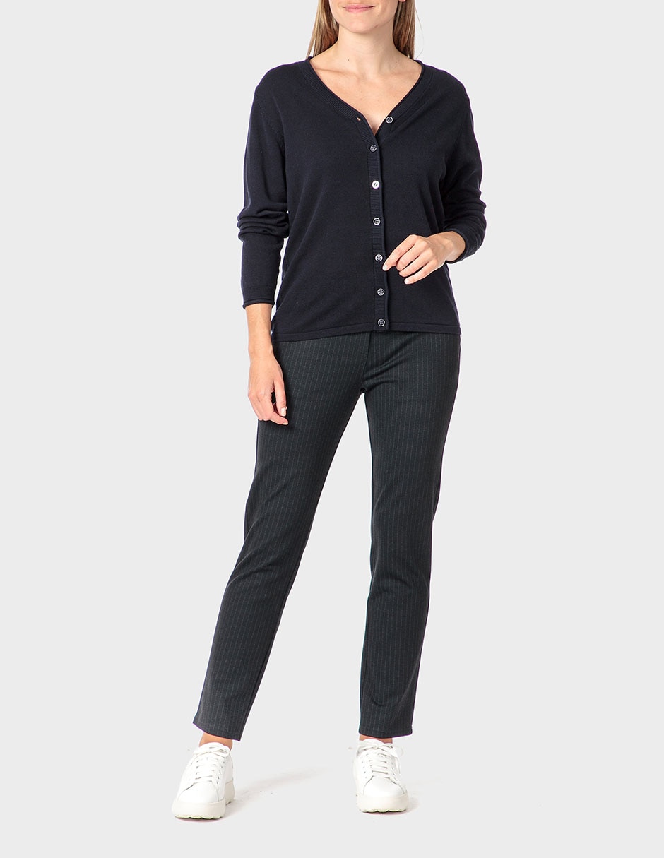 Suéter cuello v para mujer 3