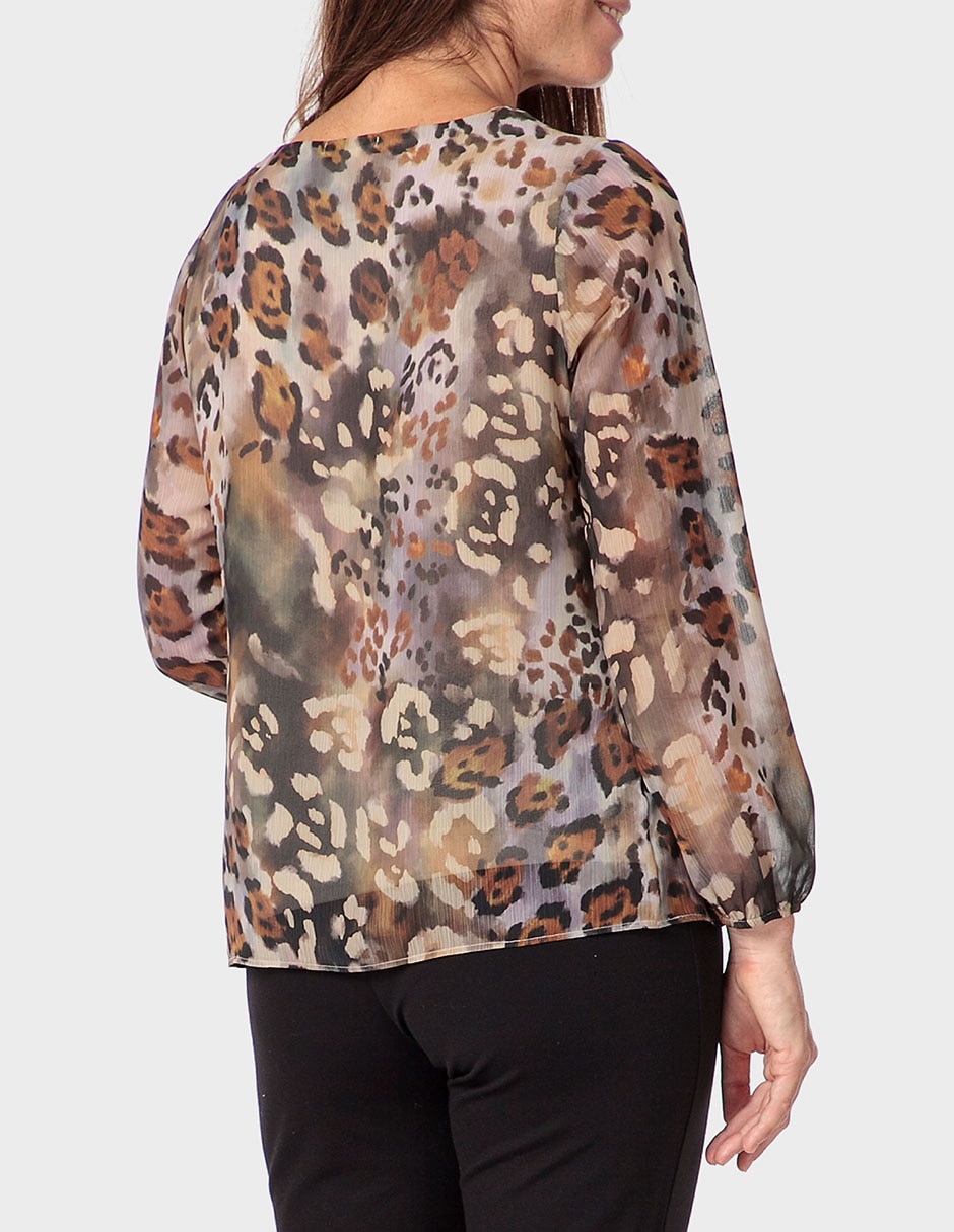 Blusa túnica manga 3/4 para mujer 2