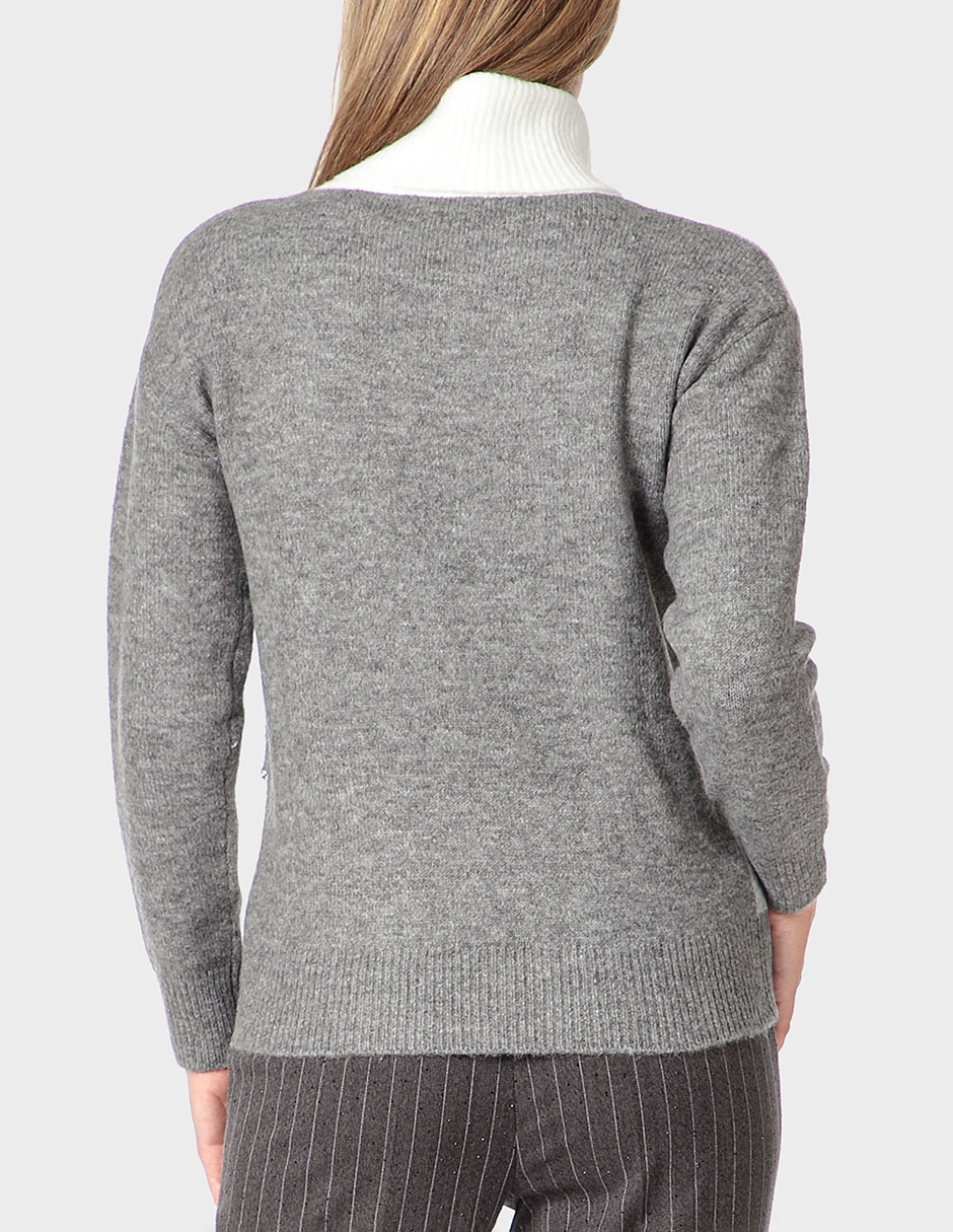 Suéter cuello de tortuga para mujer 2