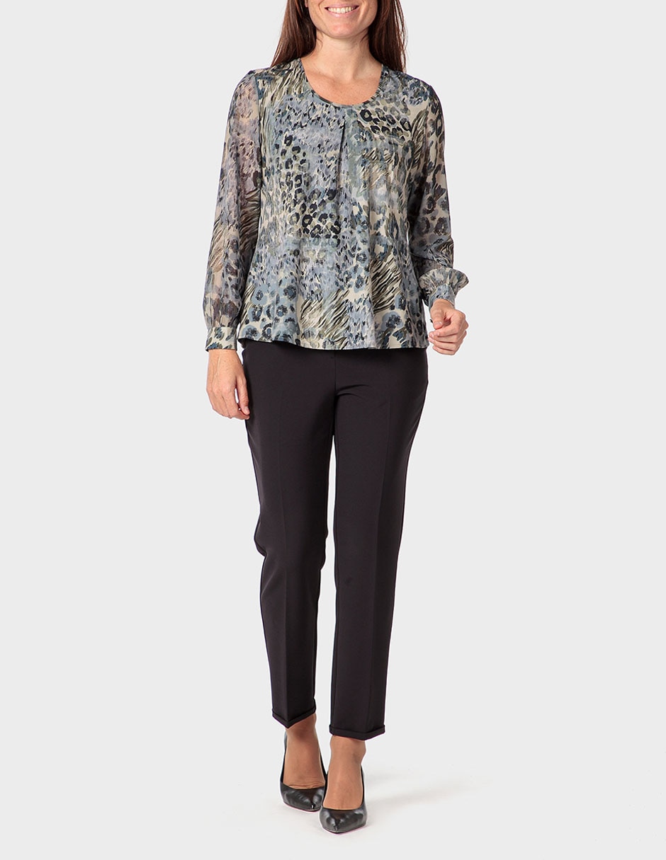 Blusa manga larga para mujer 3