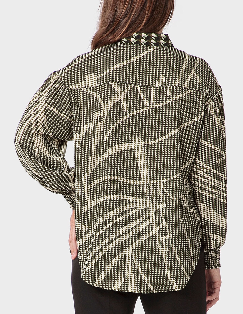 Blusa camisera manga larga para mujer 2