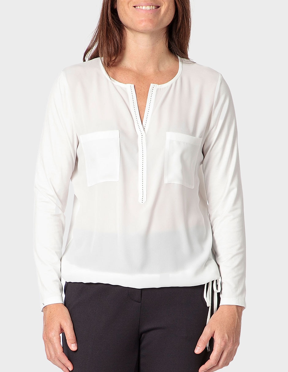 Blusa túnica manga larga para mujer Blusa túnica manga larga para mujer