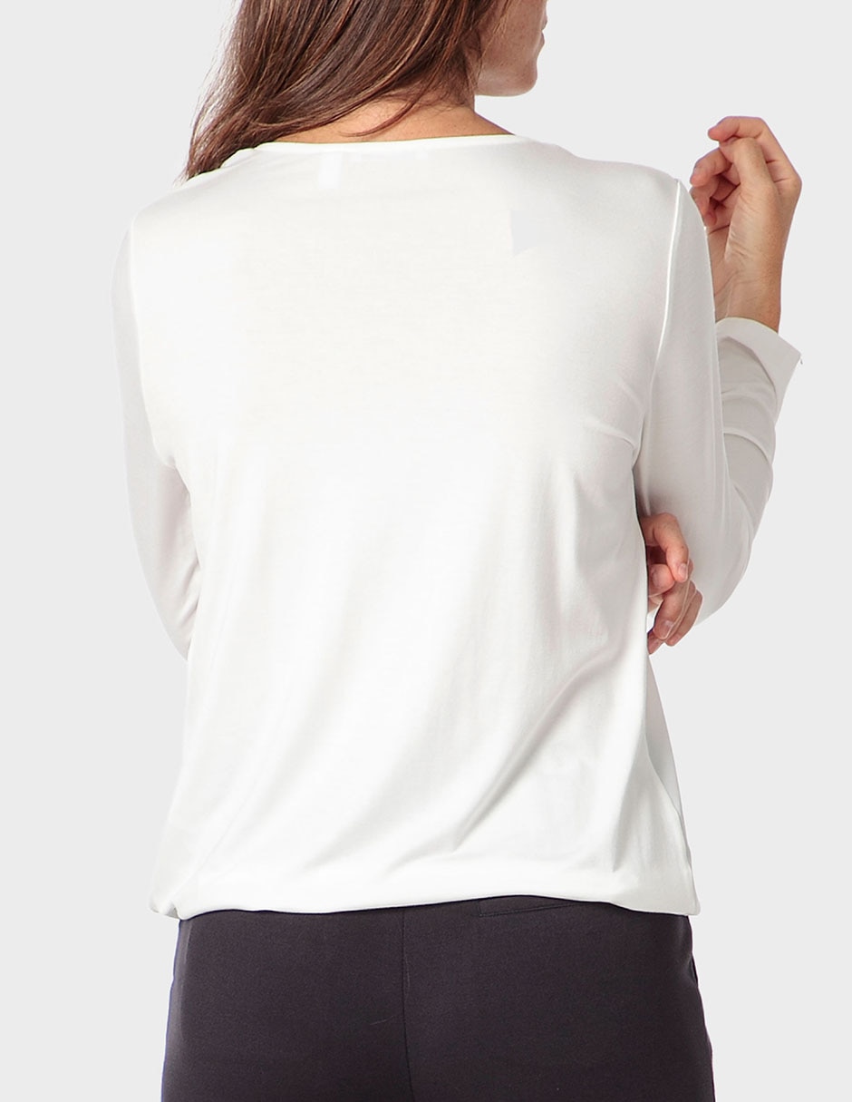 Blusa túnica manga larga para mujer 2