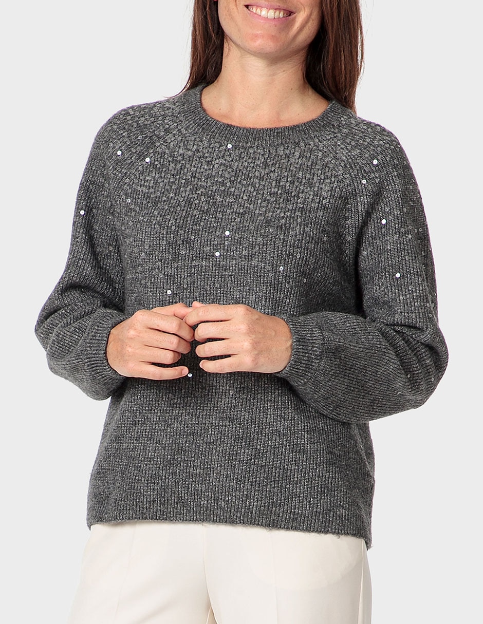 Suéter cuello redondo para mujer Suéter cuello redondo para mujer