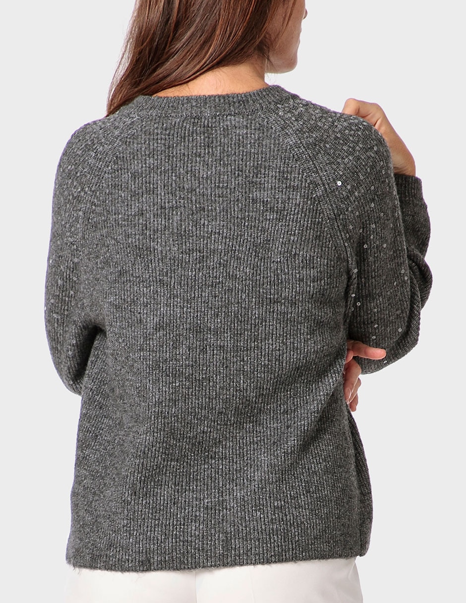 Suéter cuello redondo para mujer 2