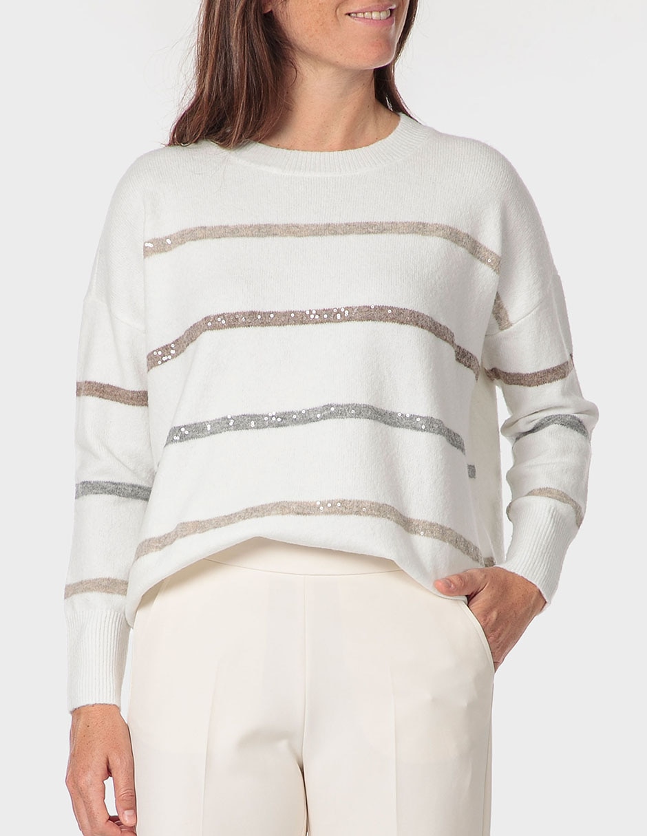 Suéter cuello redondo para mujer Suéter cuello redondo para mujer