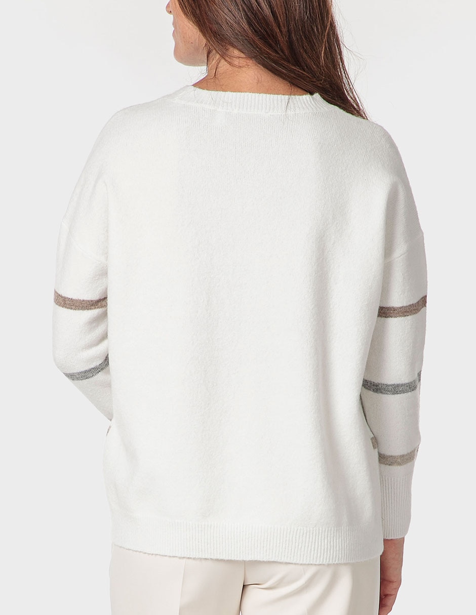 Suéter cuello redondo para mujer 2