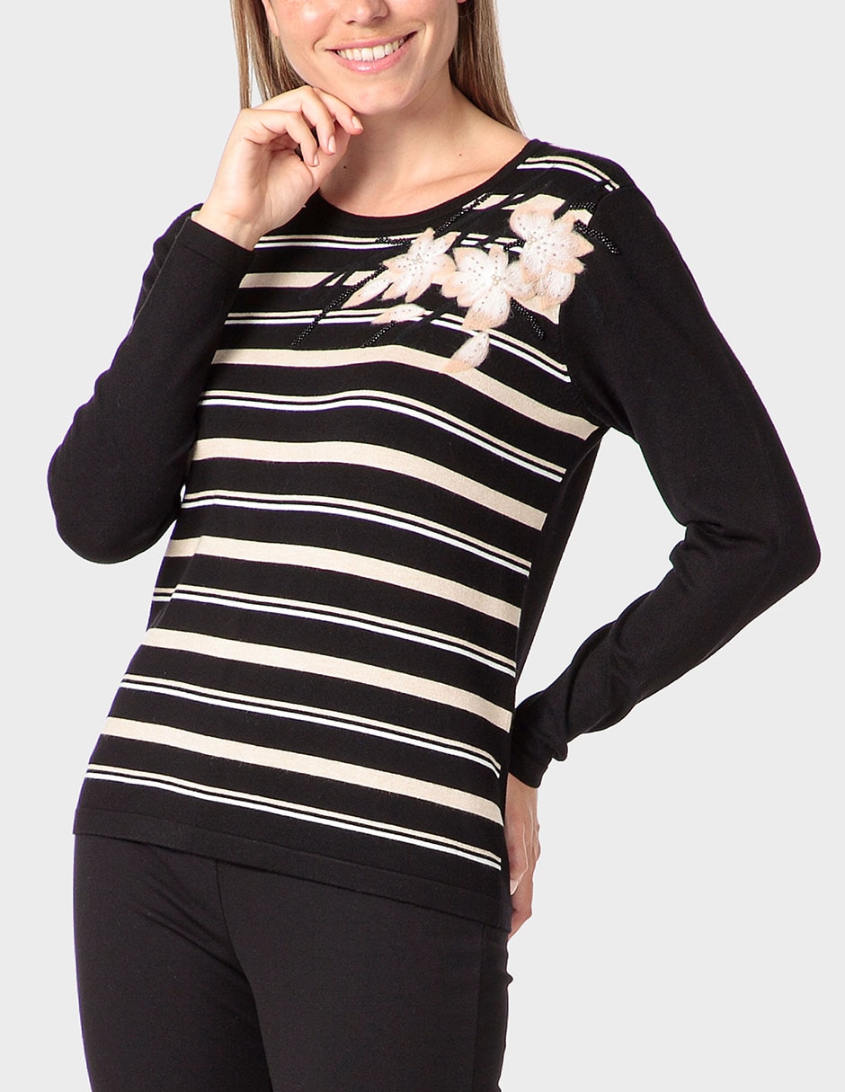 Suéter cuello redondo para mujer Suéter cuello redondo para mujer