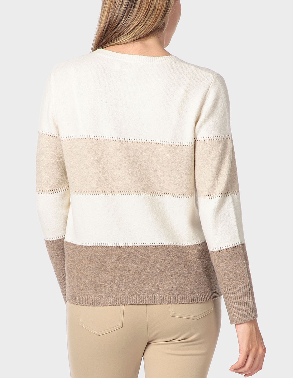 Suéter cuello redondo para mujer 2