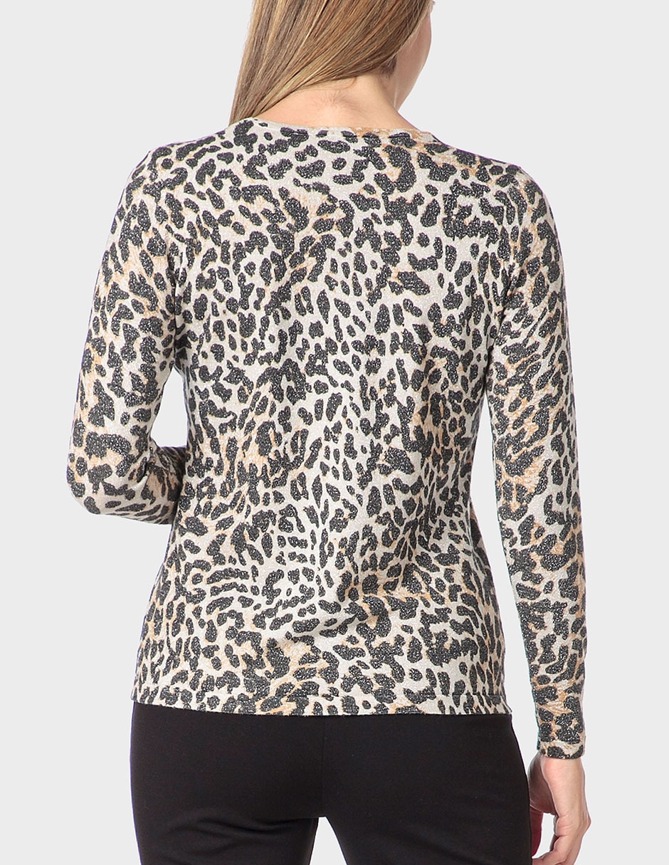 Suéter cuello ojal para mujer 2