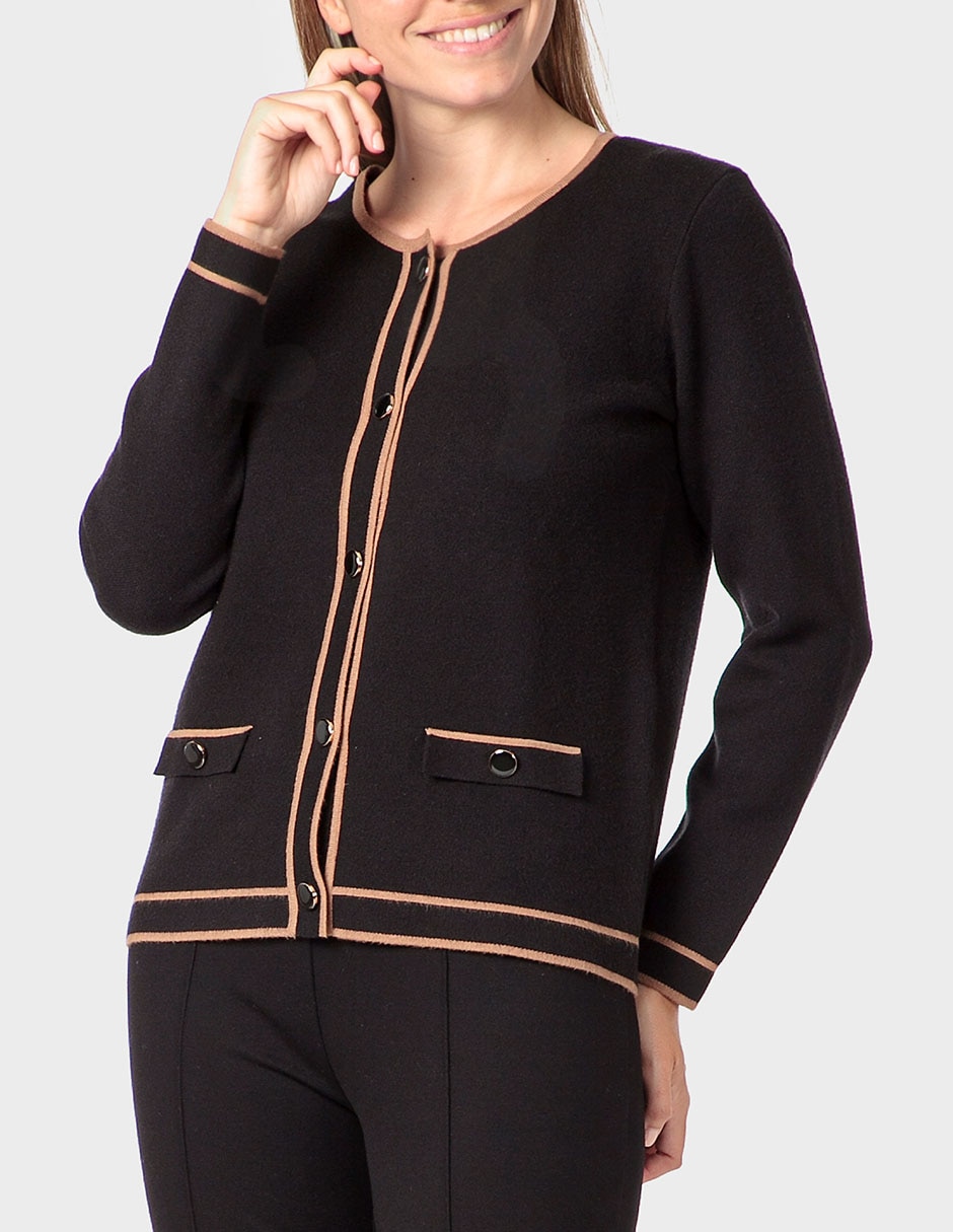 Suéter cuello redondo para mujer