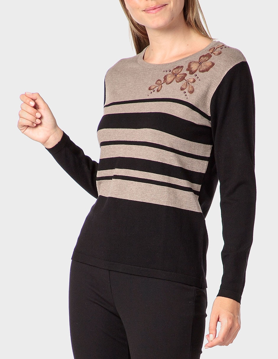 Suéter cuello redondo para mujer Suéter cuello redondo para mujer