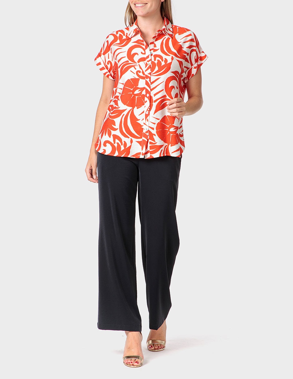 Blusa manga corta para mujer 3