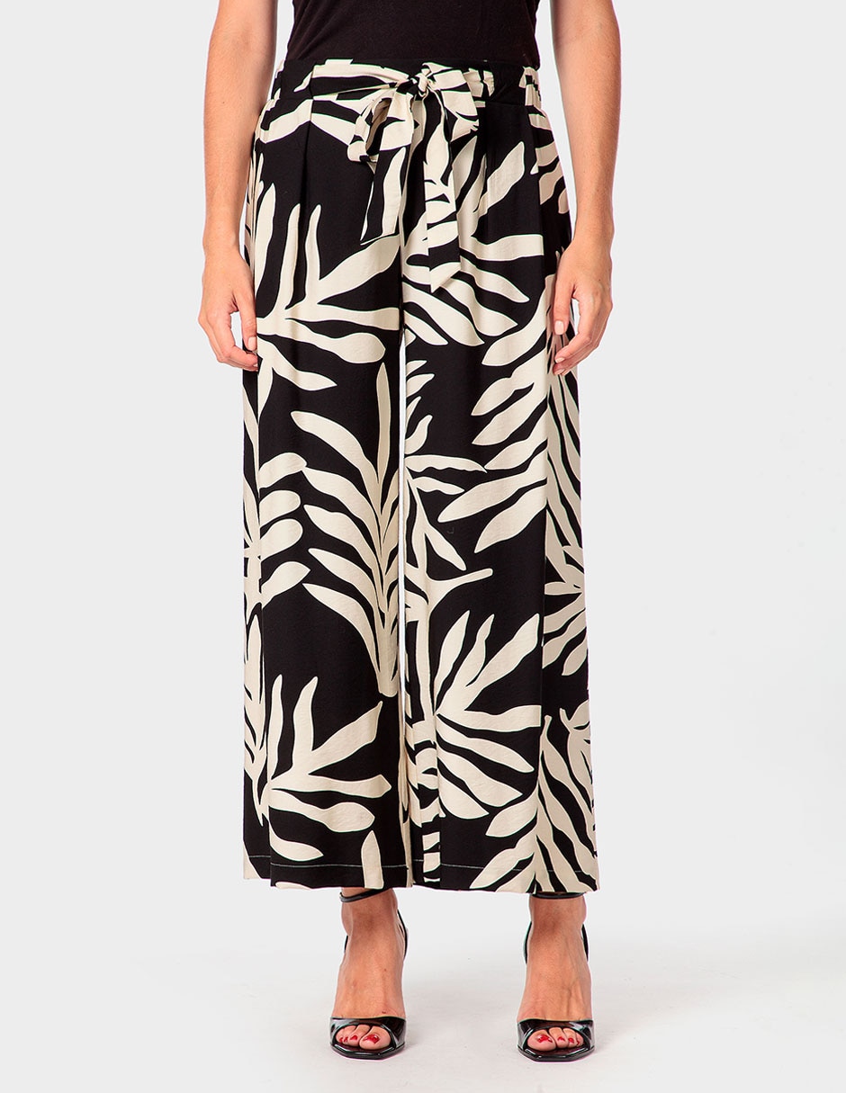 Pantalón coulotte relajado para mujer Pantalón coulotte relajado para mujer