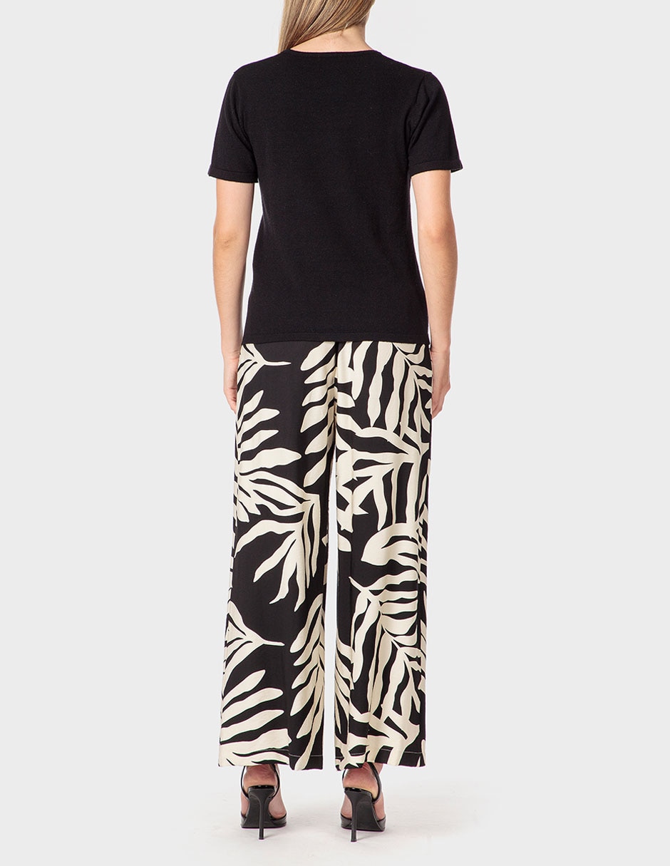 Pantalón coulotte relajado para mujer 2