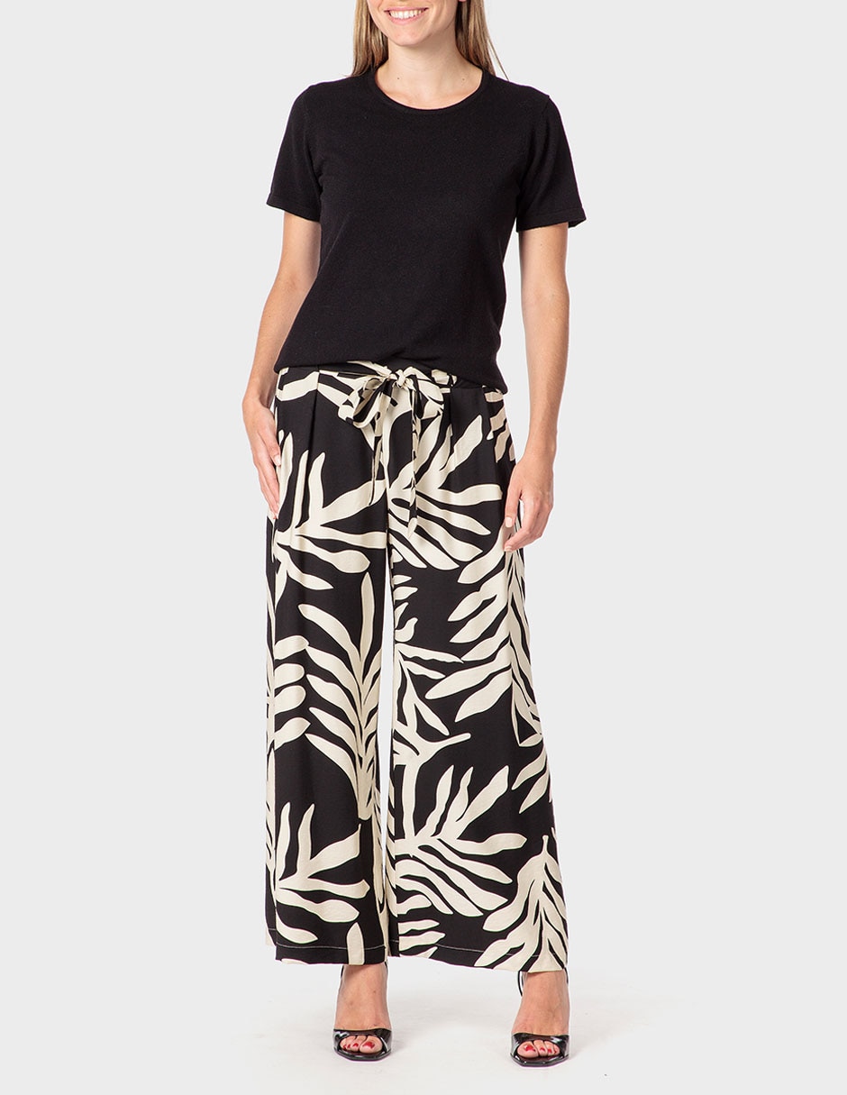 Pantalón coulotte relajado para mujer 3