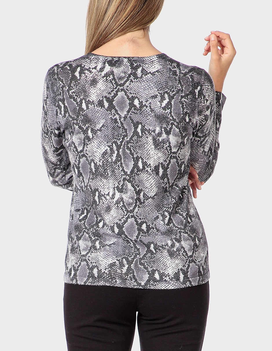 Suéter cuello redondo para mujer 2
