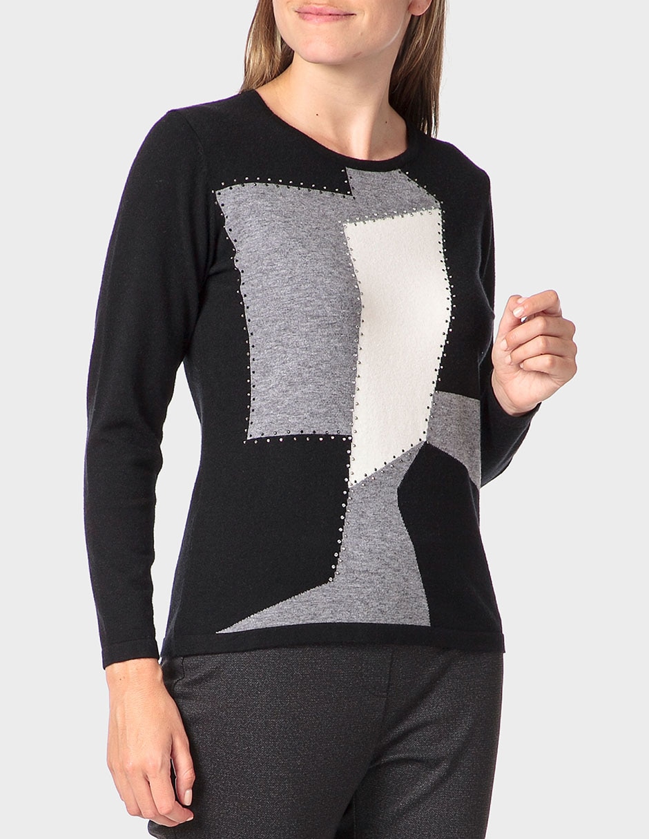 suéter cuello redondo para mujer suéter cuello redondo para mujer