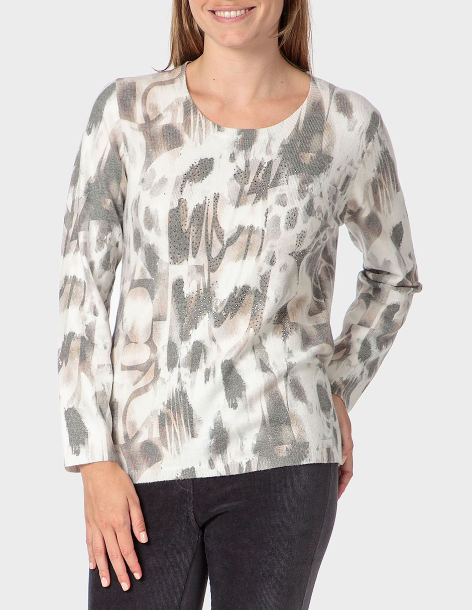 Suéter cuello redondo para mujer Suéter cuello redondo para mujer