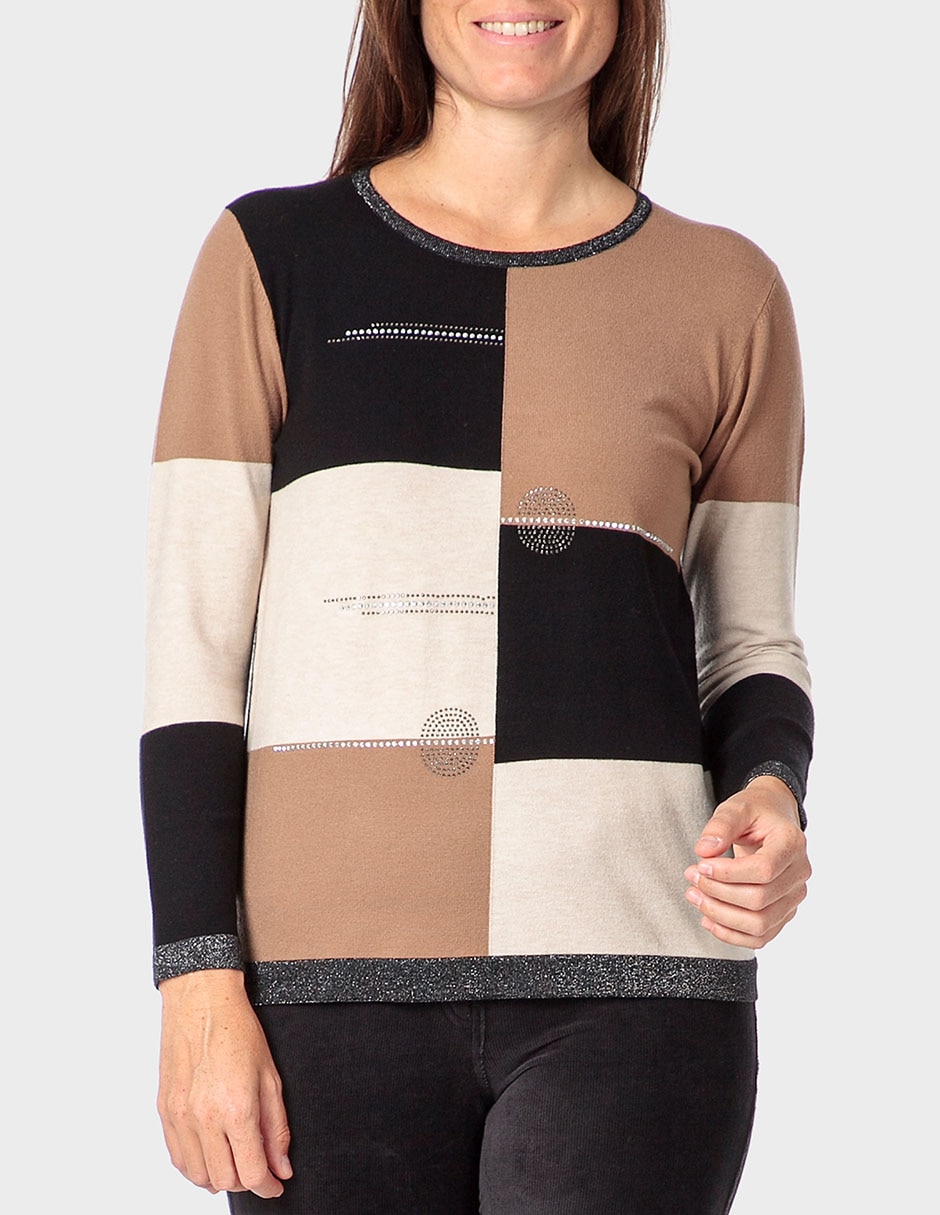 Suéter cuello redondo para mujer Suéter cuello redondo para mujer