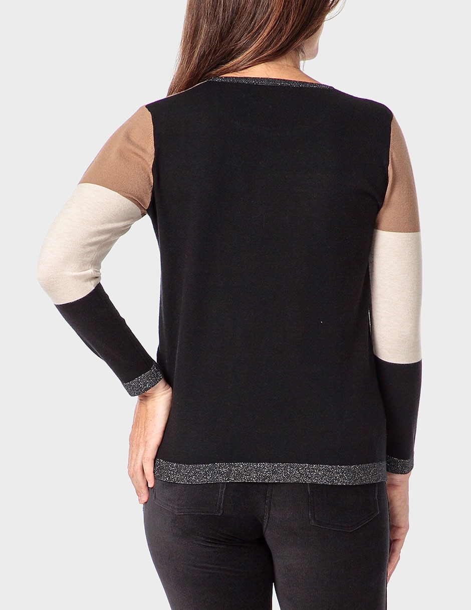 Suéter cuello redondo para mujer 2