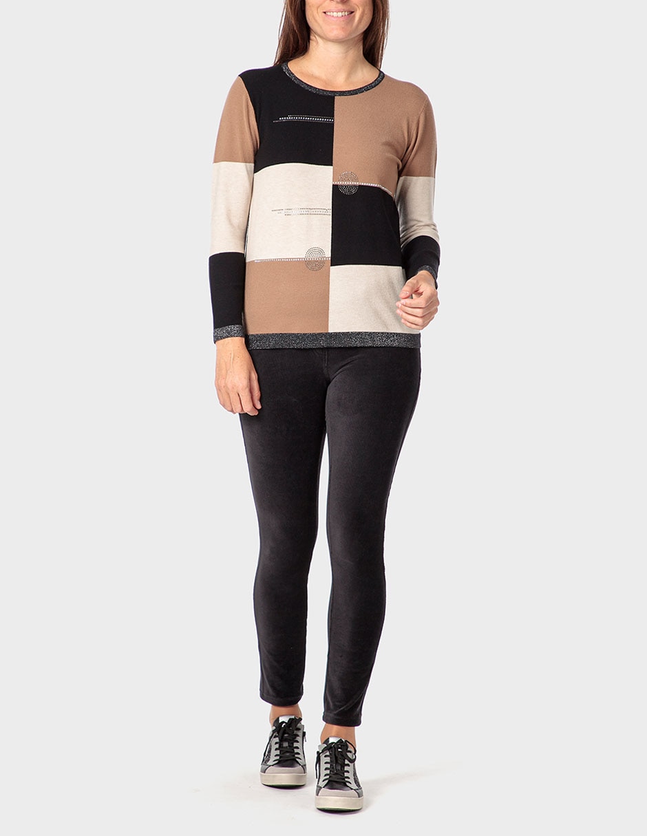 Suéter cuello redondo para mujer 3