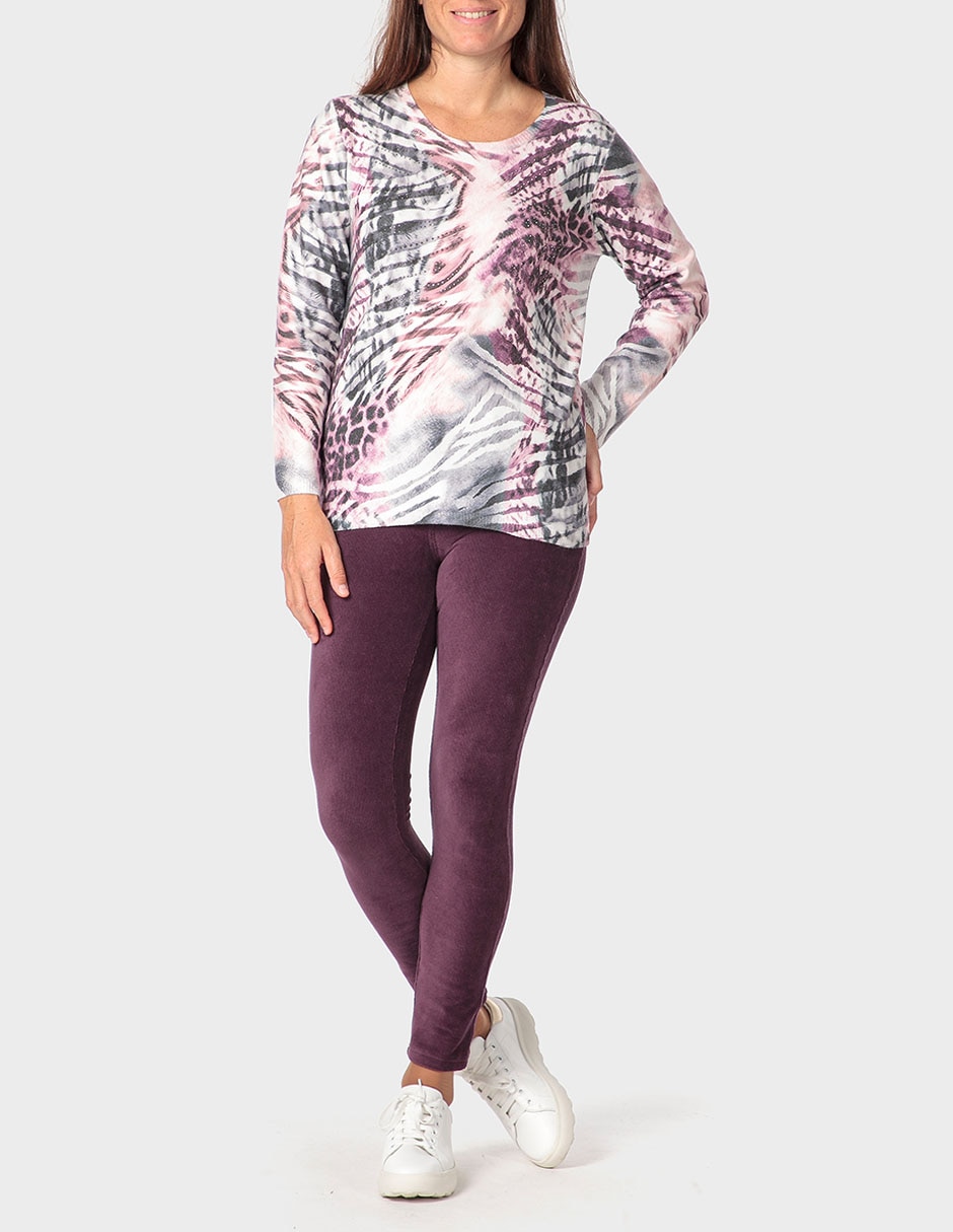 Suéter cuello ojal para mujer 3