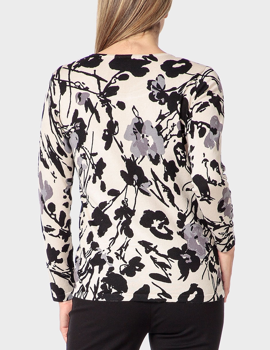 Suéter cuello redondo para mujer 2