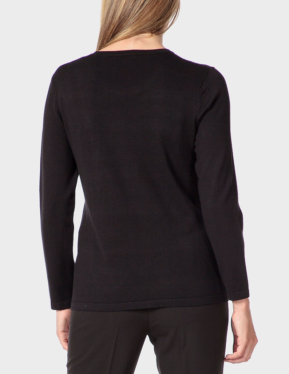 Suéter cuello redondo para mujer 2