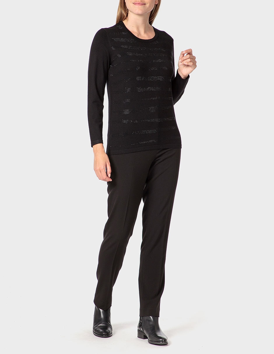 Suéter cuello redondo para mujer 3