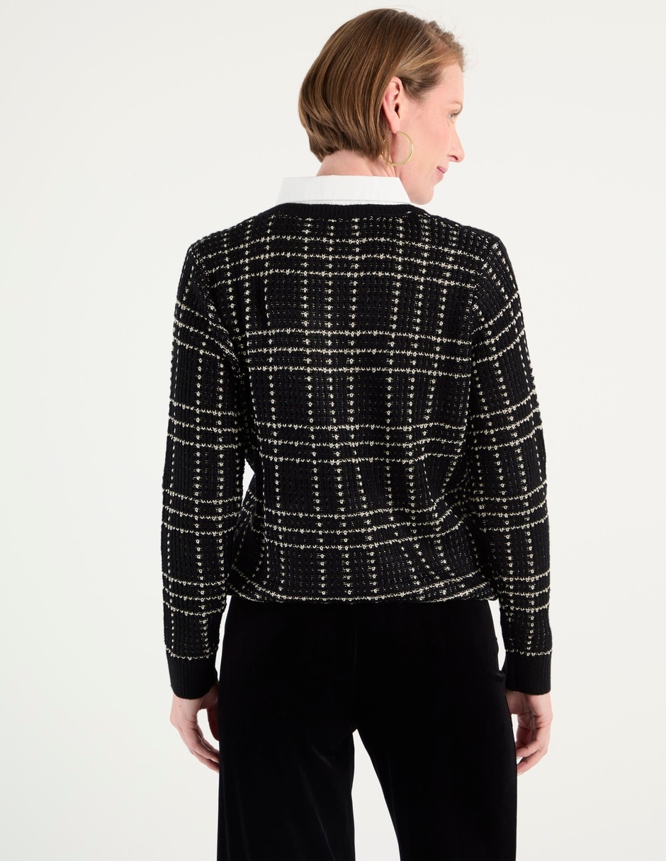 Suéter cuello redondo para mujer 2