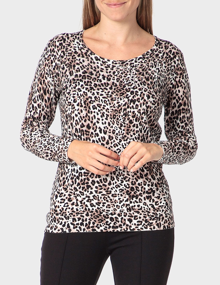 Suéter cuello redondo para mujer Suéter cuello redondo para mujer
