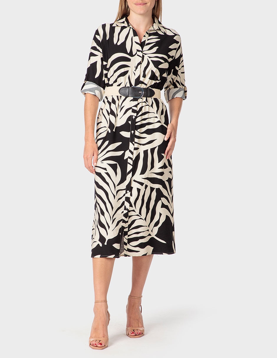Vestido midi casual para mujer