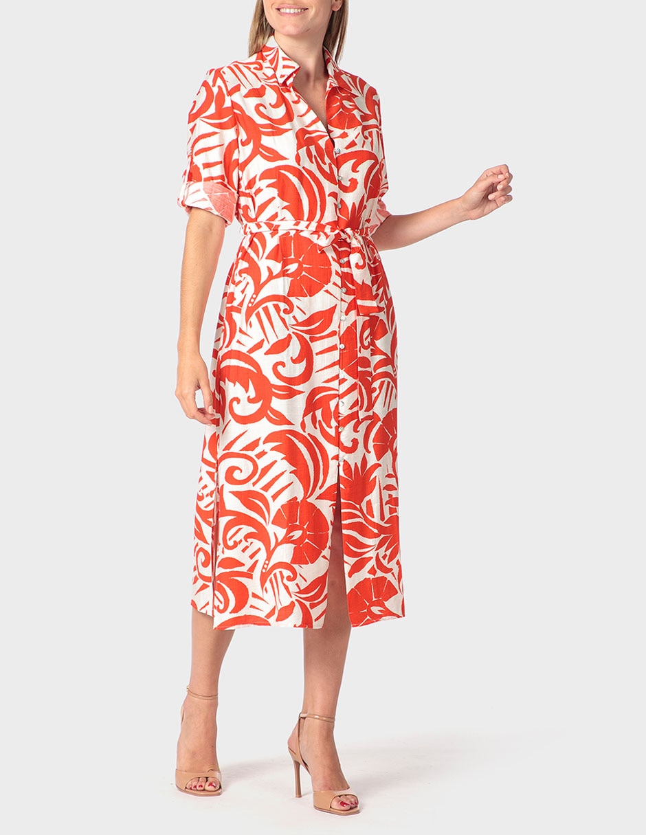 Vestido midi casual para mujer Vestido midi casual para mujer