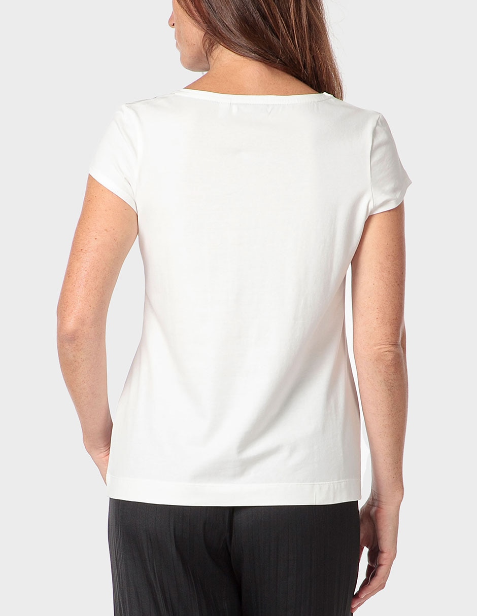 Playera manga corta cuello redondo para mujer 2