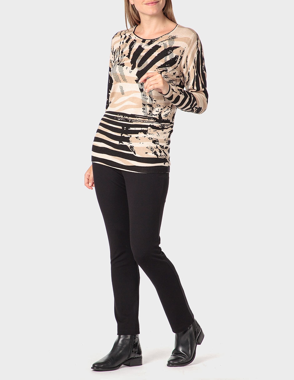 Suéter cuello redondo para mujer 3