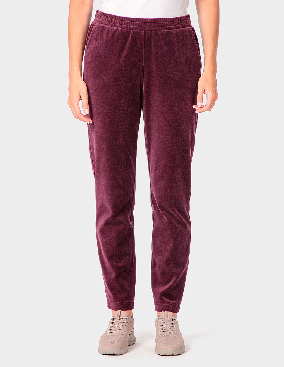 Pants straight con elástico para mujer