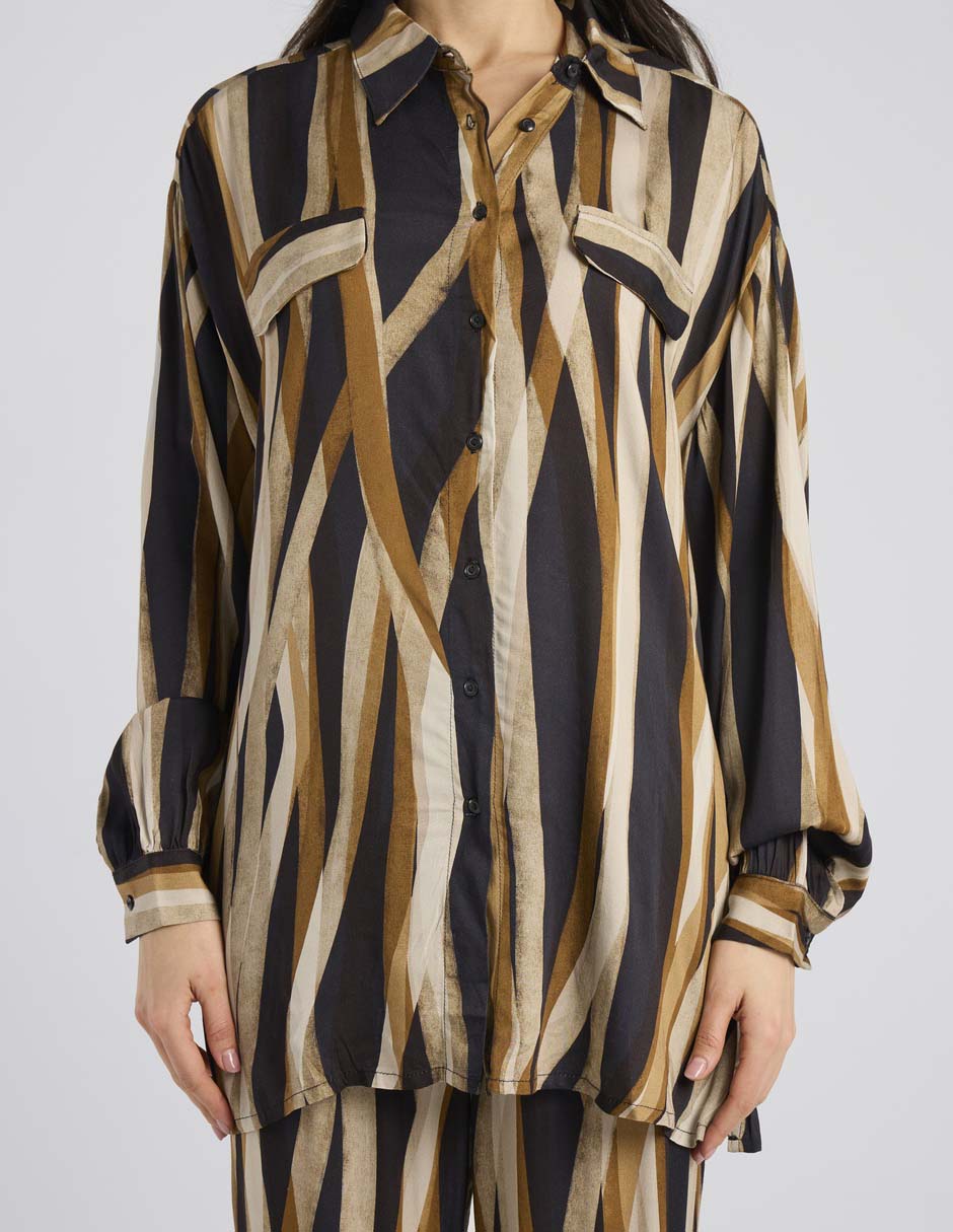 Blusa camisera manga larga para mujer 5