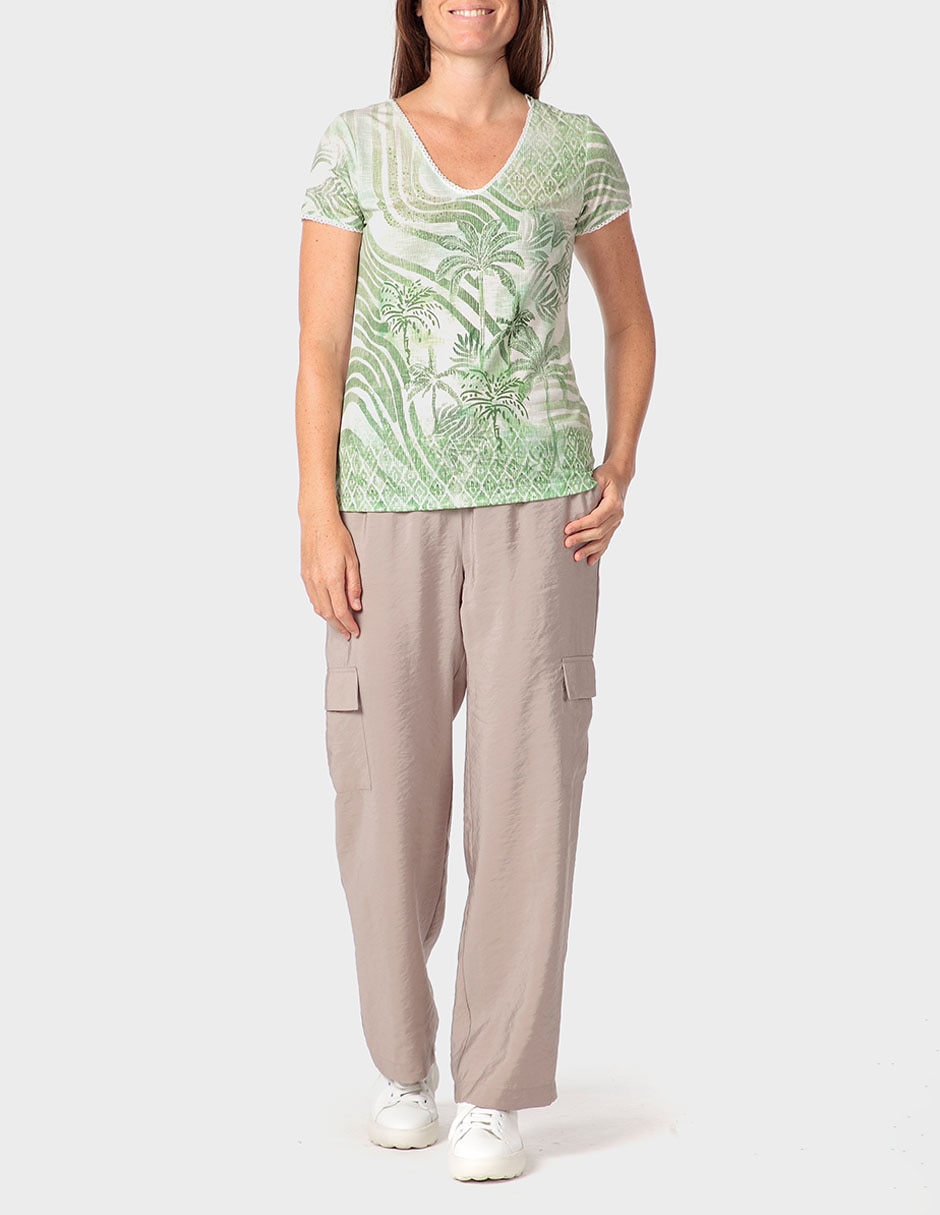 Pantalón cargo straight para mujer 3