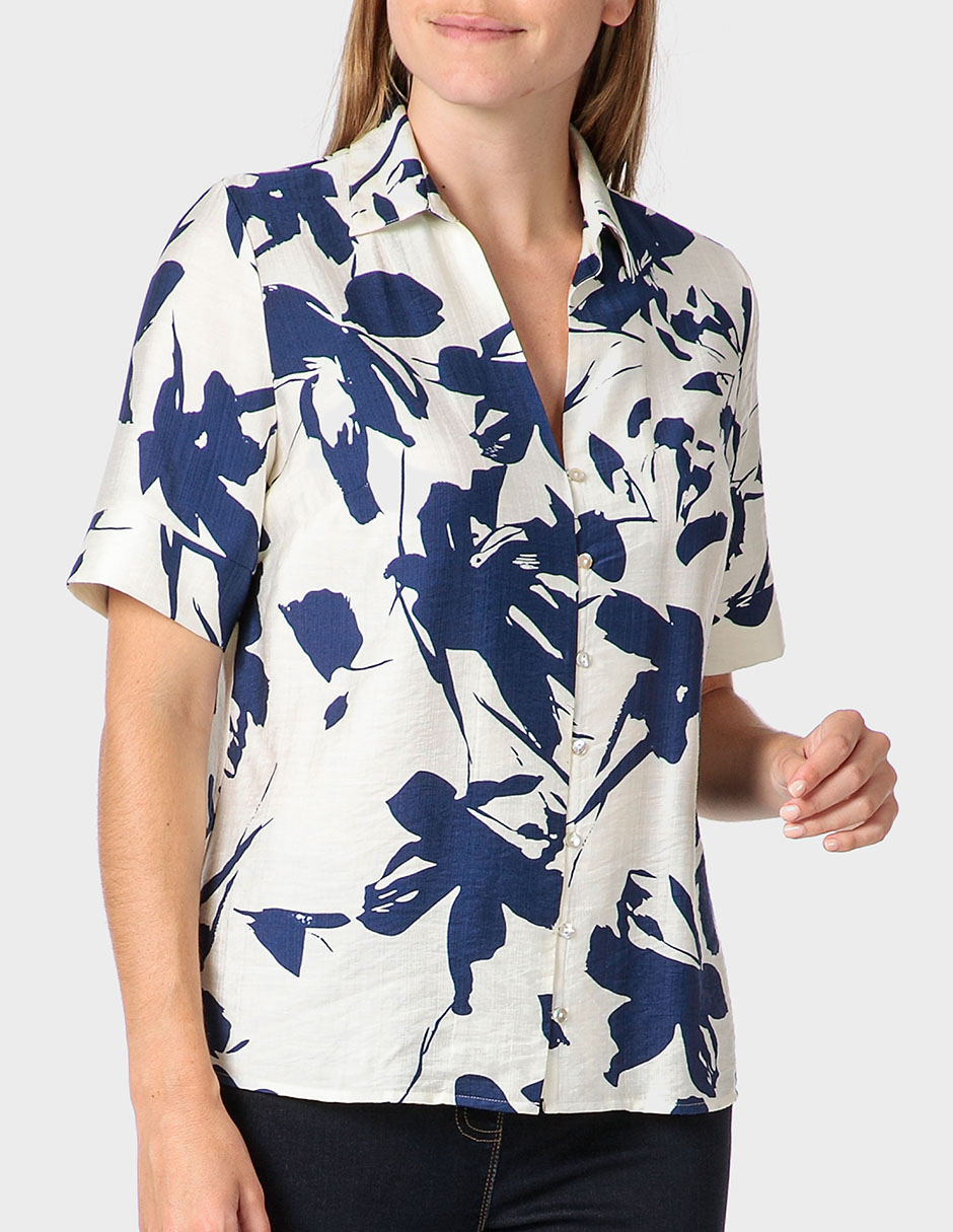 Blusa manga corta para mujer