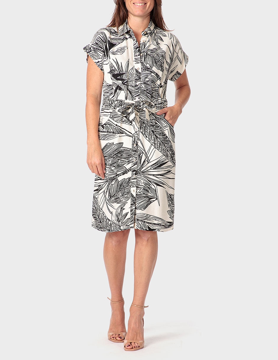 Vestido a la rodilla casual para mujer