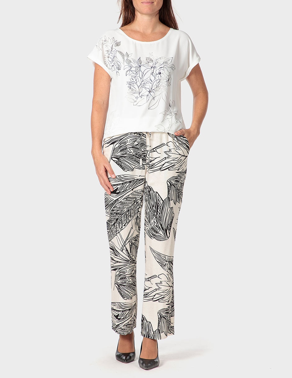 Playera manga corta cuello redondo para mujer 3