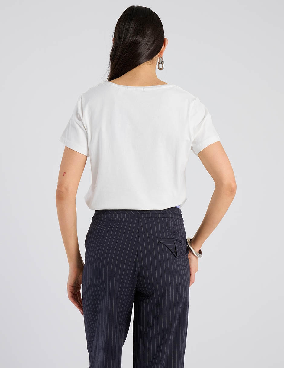 Playera manga corta cuello redondo para mujer 2