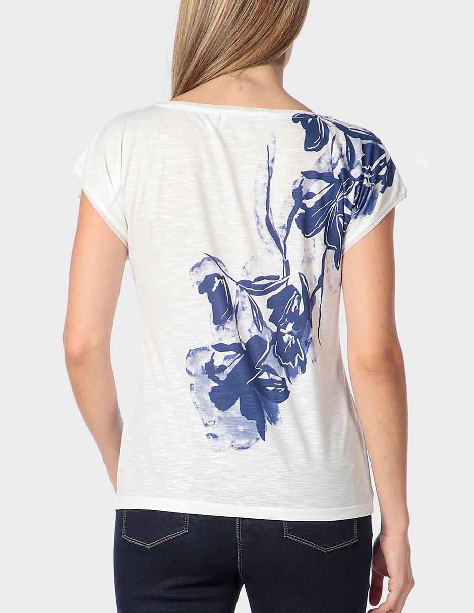 Playera manga larga cuello redondo para mujer 2