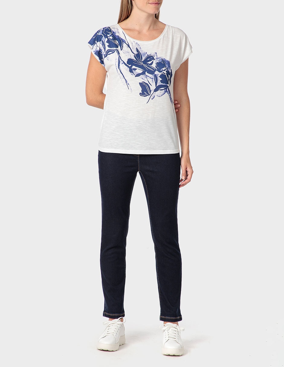 Playera manga larga cuello redondo para mujer 3