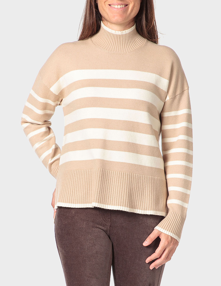 Suéter cuello alto para mujer