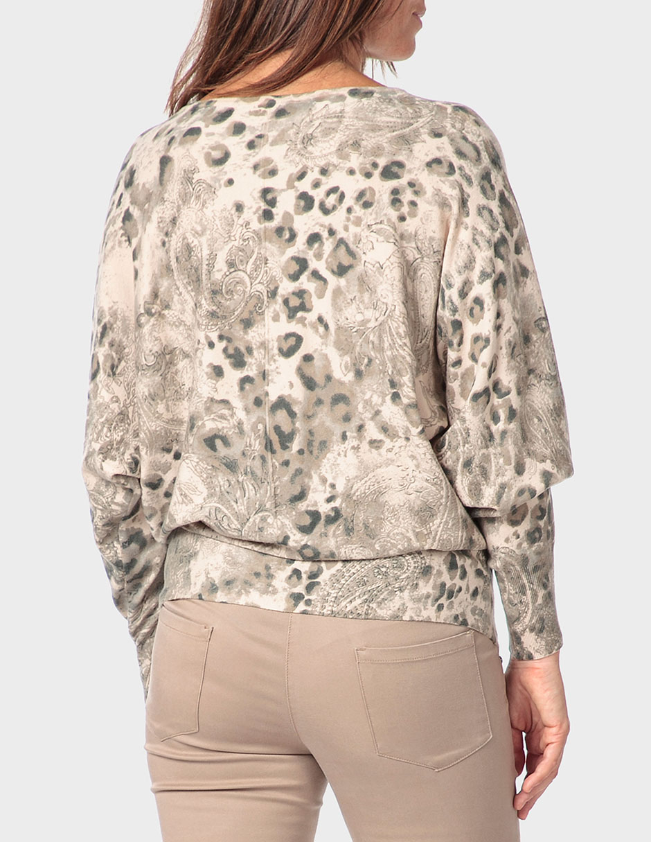 Suéter cuello redondo para mujer 2