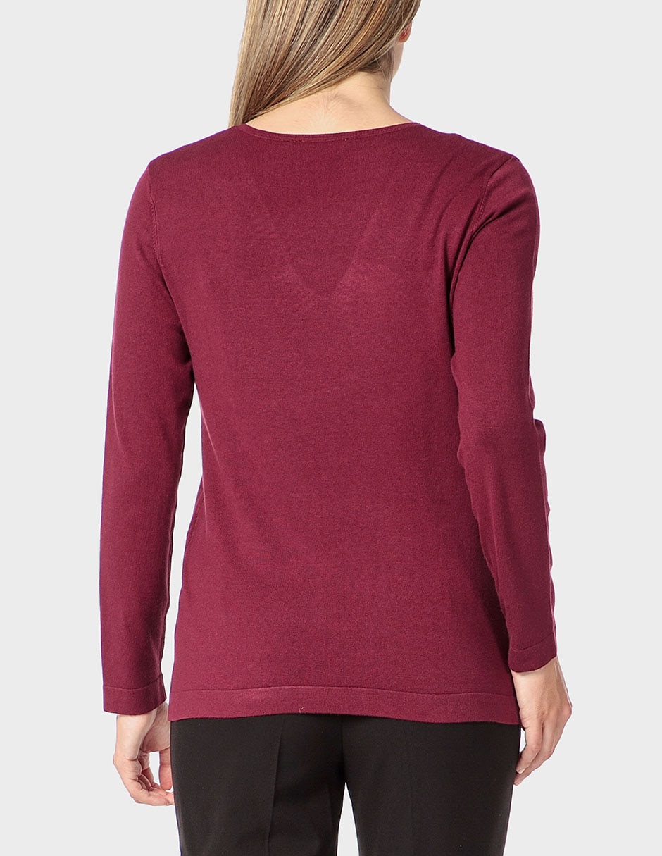 Suéter cuello v para mujer 2